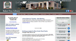 Desktop Screenshot of bowbakerfreelibrary.org